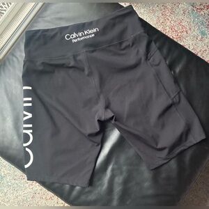 Calvin Klein Black Activewear Bike Style Shorts